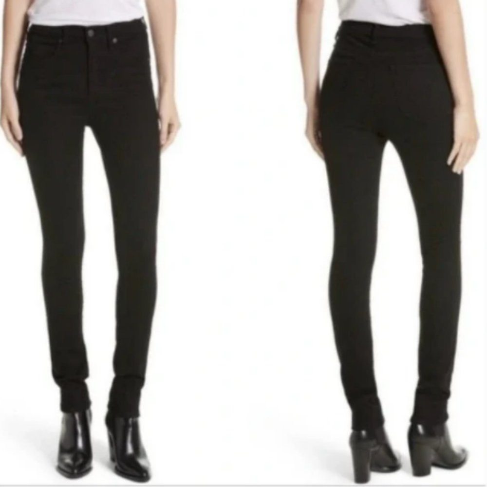 Veronica Beard Kate 10" Skinny Raven Black Jeans
